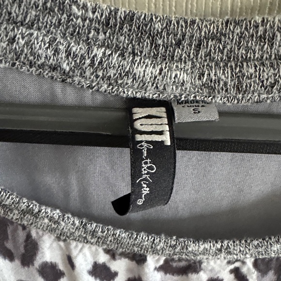 Kut from the Kloth Gray and White Leopard Print Sweater - Picture 7 of 8